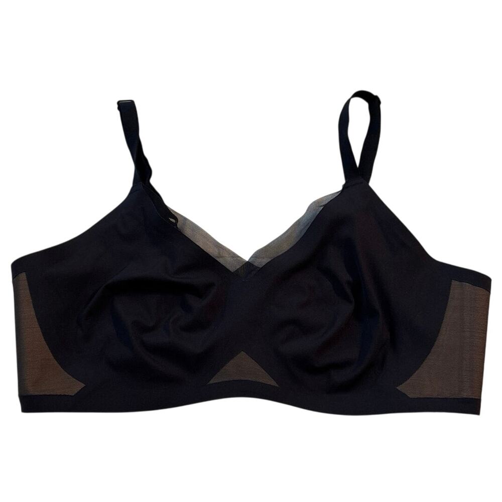 Honeylove Size XL Crossover Wireless Bra Wirefree Black